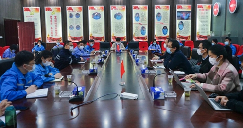 周金平、張濤一行到松滋肥業駐點推進信息化工作